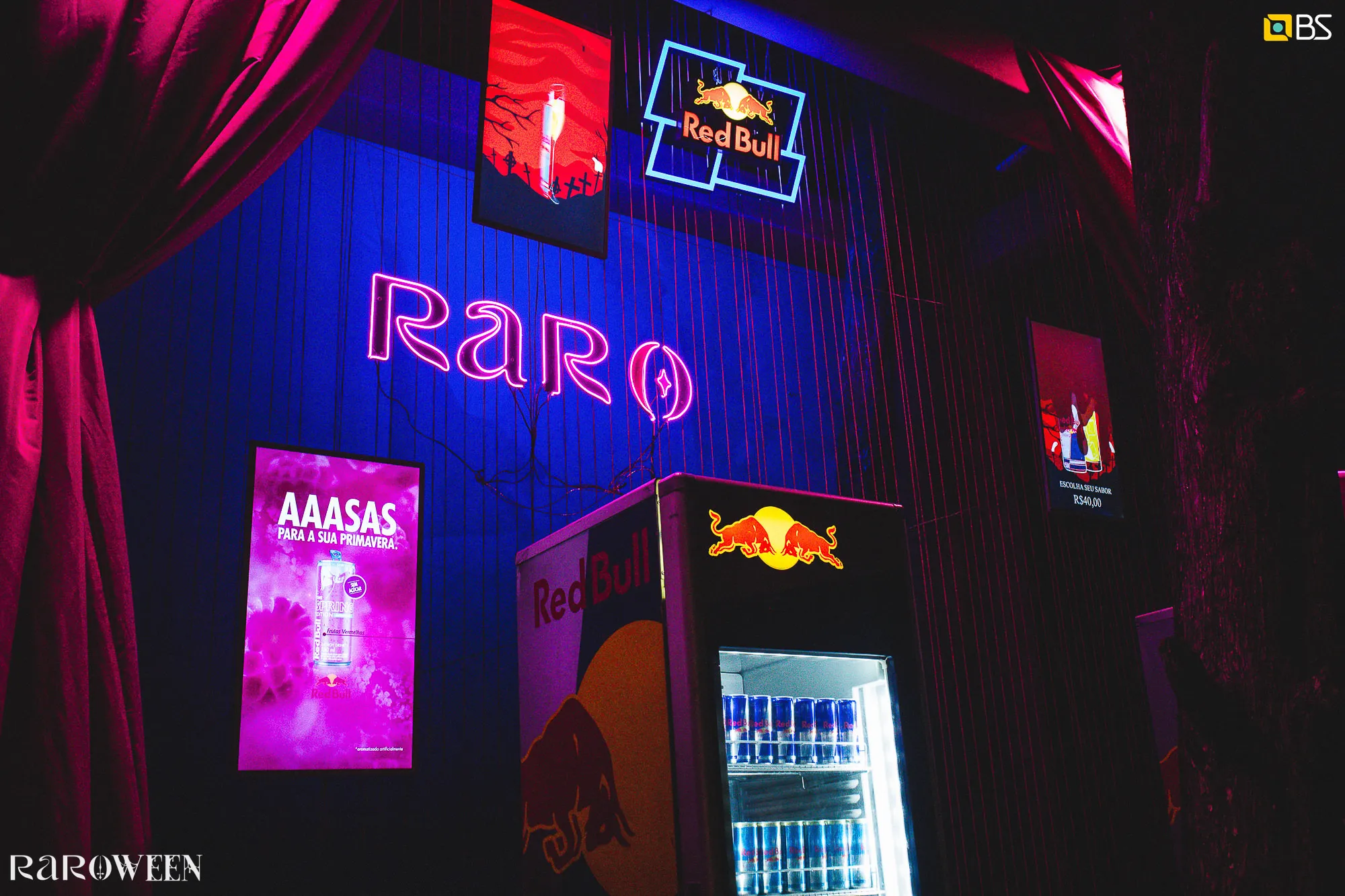Activación de Fanta · Red Bull en RAROWEEN 2024